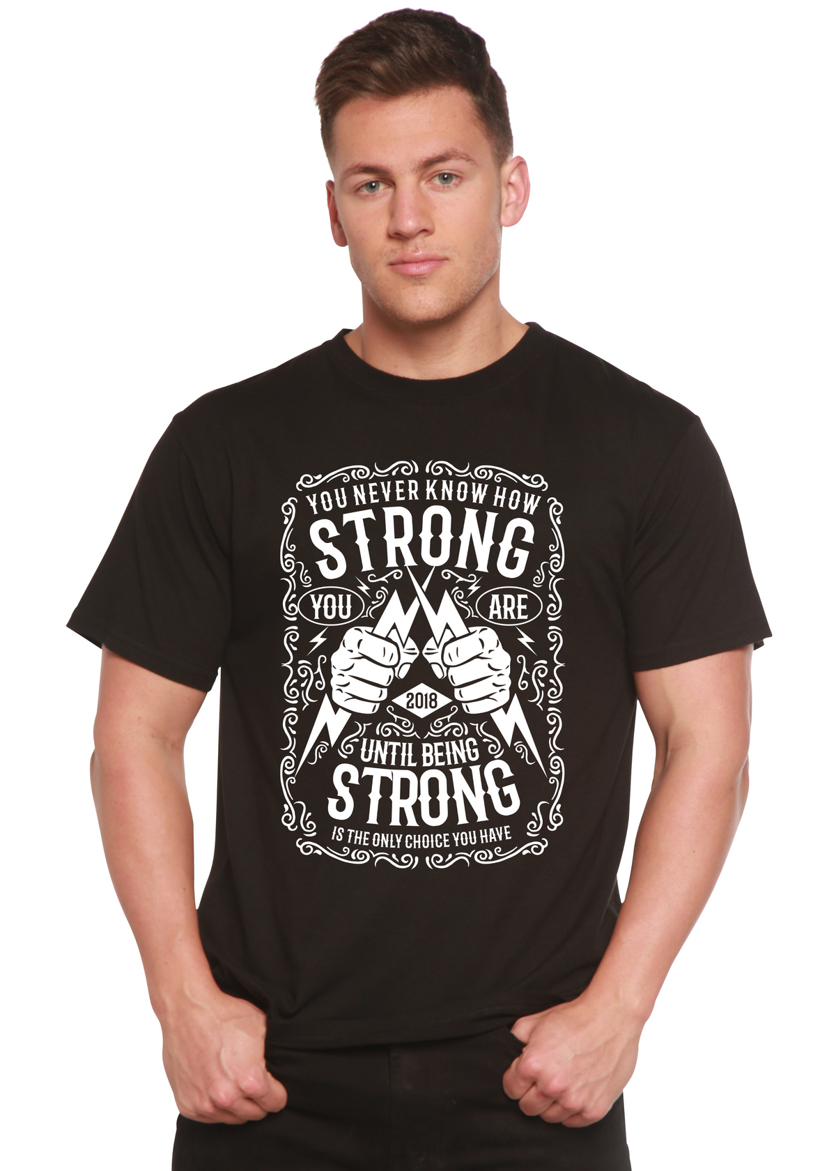 Strong Spun Bamboo® Men's Bamboo Viscose/Organic Cotton Short Sleeve Graphic T-Shirt