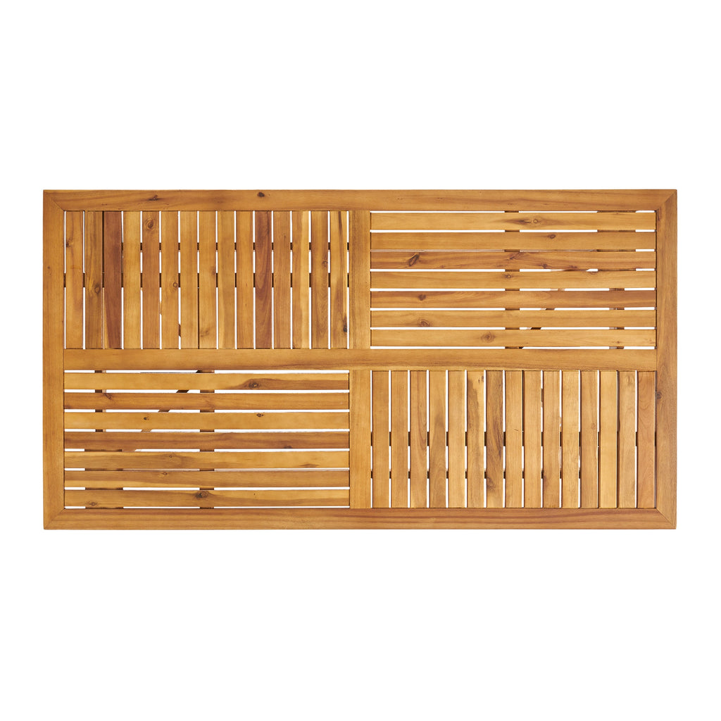 7 Piece Outdoor Acacia Wood Dining Set