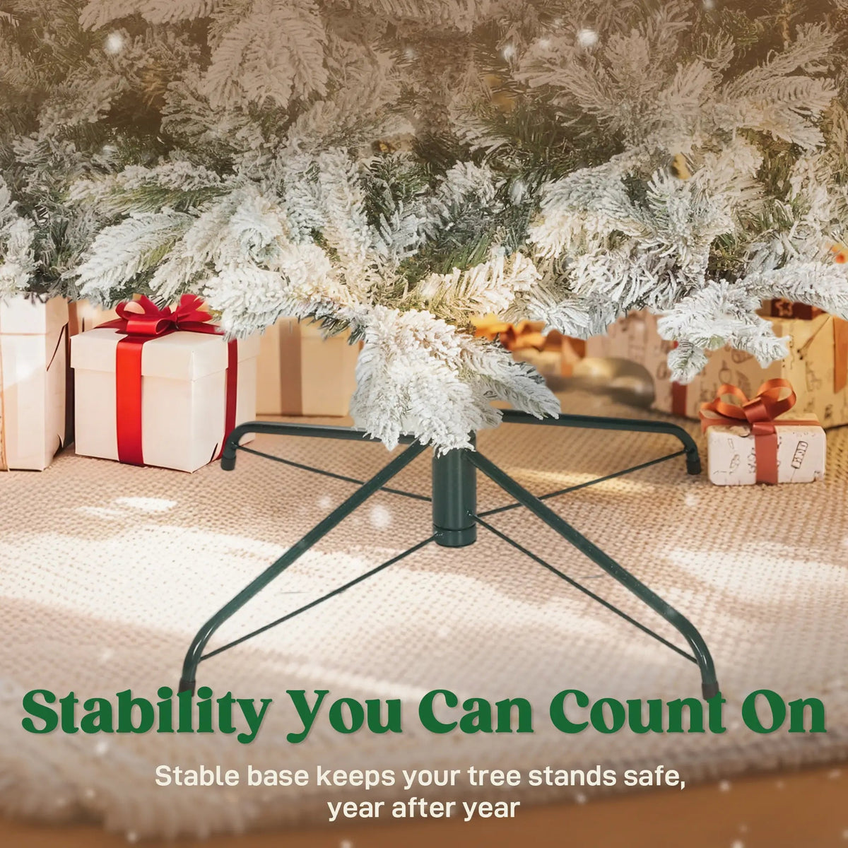 9 ft Artificial Christmas Tree with Realistic Branches
