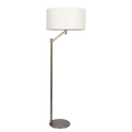 Serene Brushed Nickel Floor Lamp with Rotary Switch