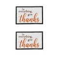 Set of 2 Thanks Wall Signs for Seasonal Decor