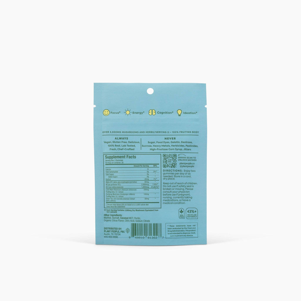 Grab-n-Go Size: WonderFocus Mushroom Gummies