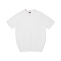 Pure Cotton Yarn Knitted Men's Short-sleeved T-shirt Round Neck