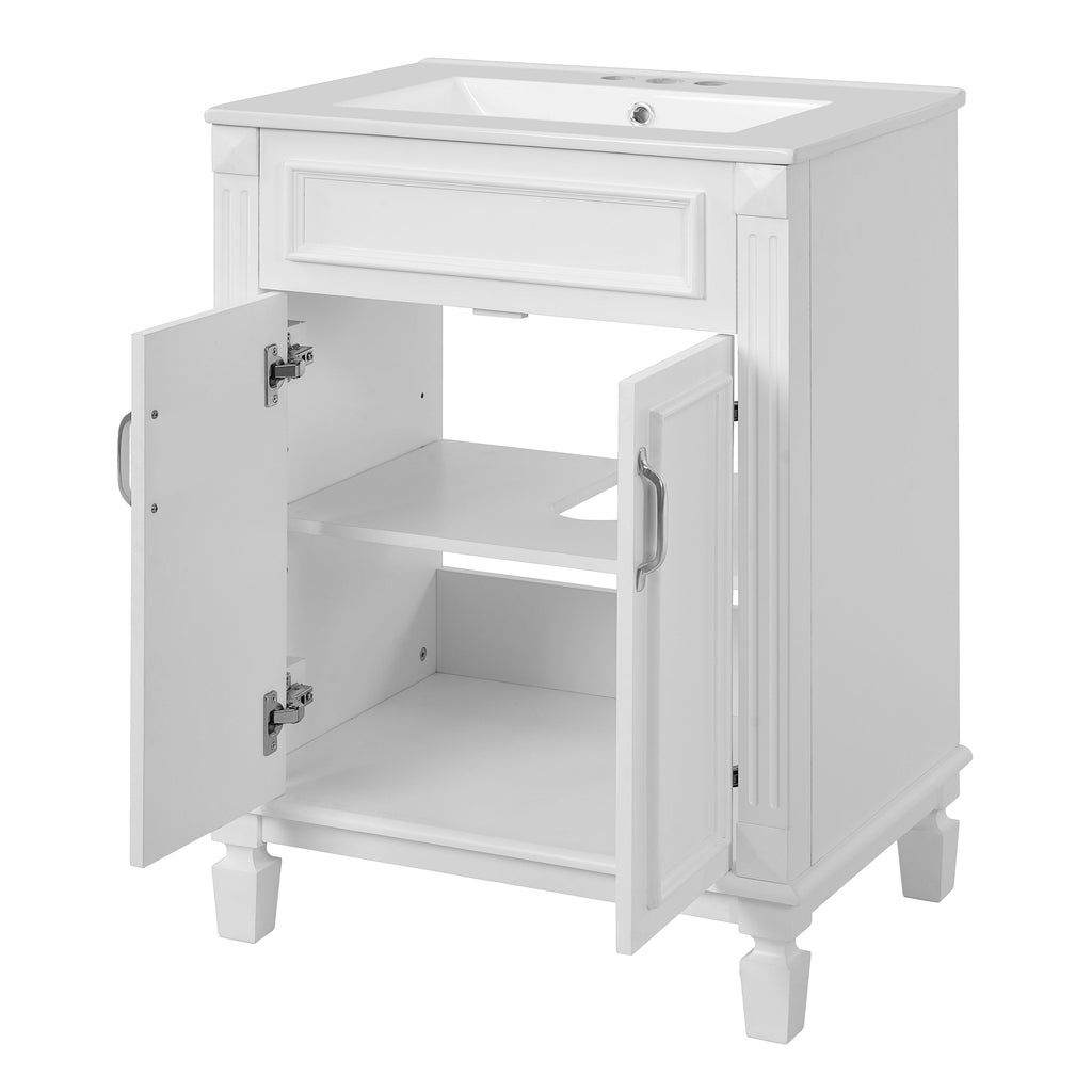 24" Bathroom Vanity with Top Sink