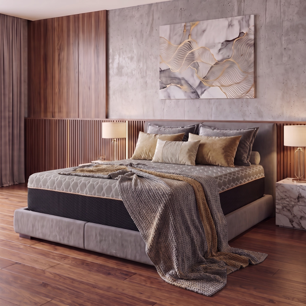 Copper Lux Hybrid 14" Queen Mattress