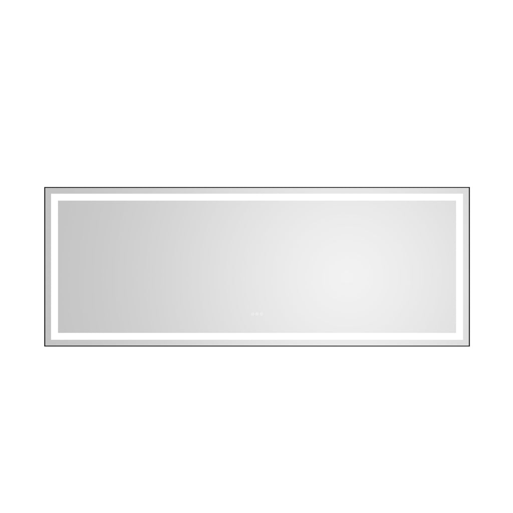 96" x 36" LED Bathroom Mirror with Aluminum Frame