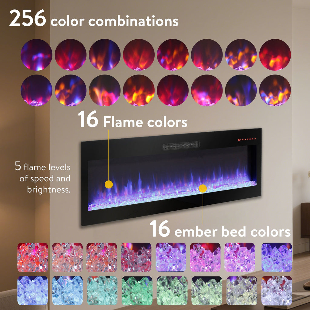 70 Inch Fireplace TV Stand for TVs Up to 70"