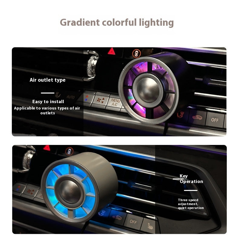 Car Little Fan Car Air Conditioner Colorful Truck Clip