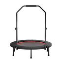 40 Inch Foldable Trampoline with Handle - Standard Spring - Black