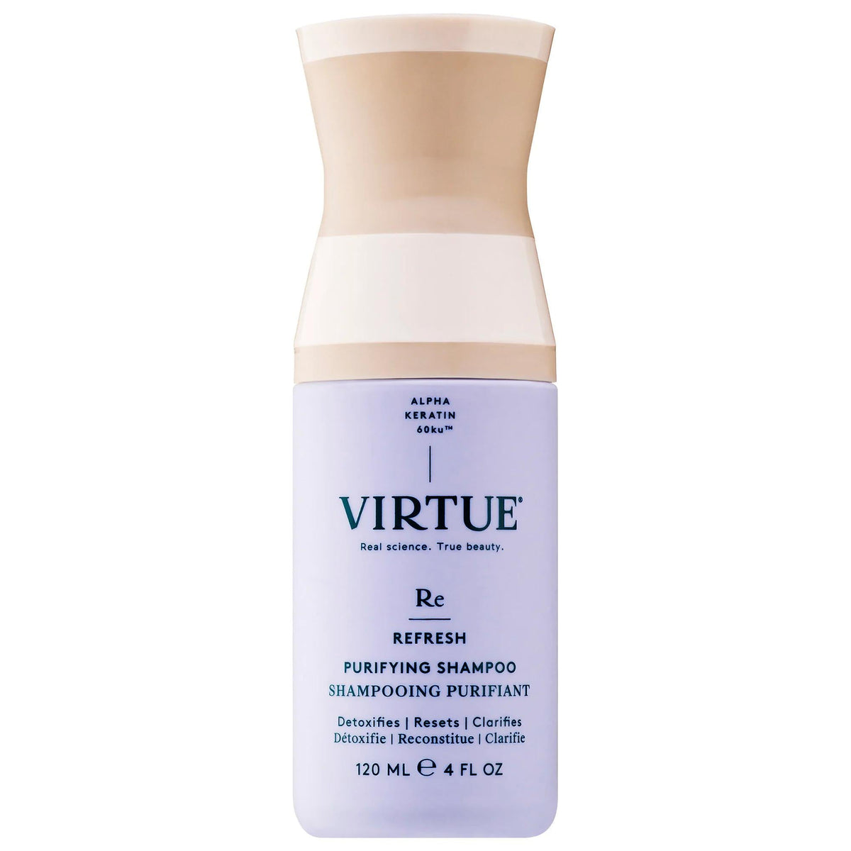 Virtue Purifying Clarifying Shampoo for Oily Scalp & Hair Buildup - Vegan, Sulfate-Free, Damage Repair