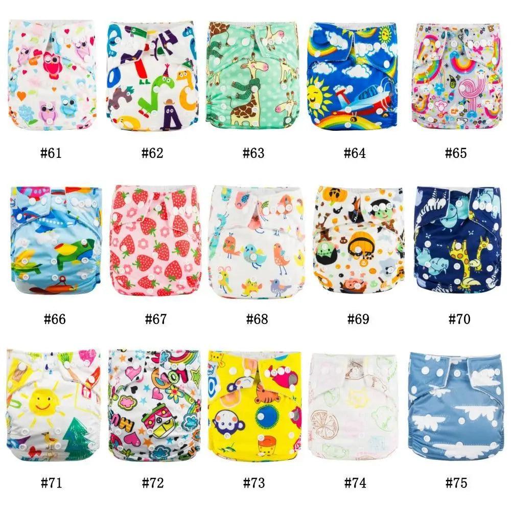 6pcs/Pack Baby Cloth Diapers Microfleece Linning Pocket Diaper Washable Reusable High Quality Nappy