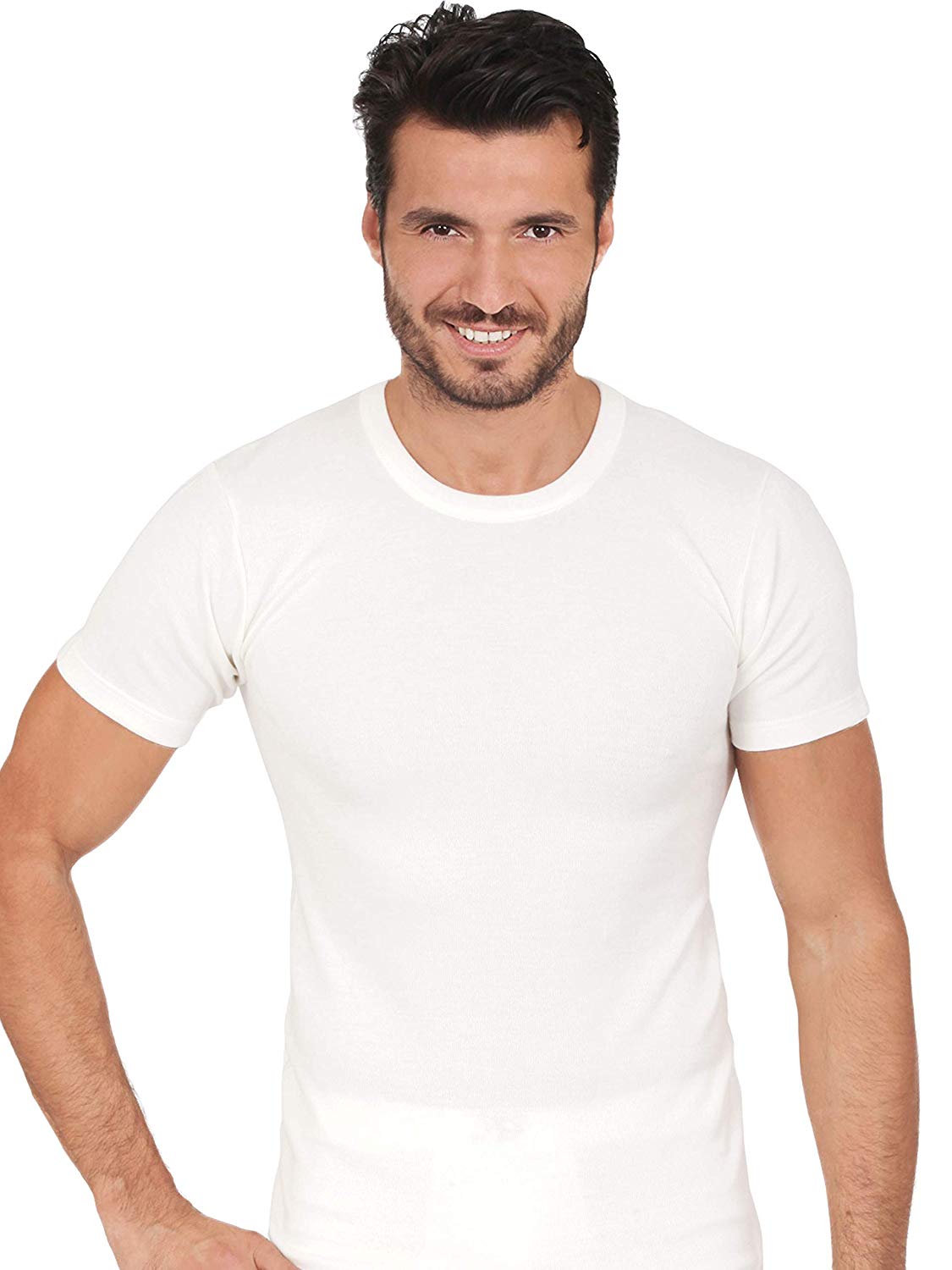 MaRe Premium Quality Cotton Wool Blend Men's V-Neck T-Shirt. Proudly Made in Italy (460)