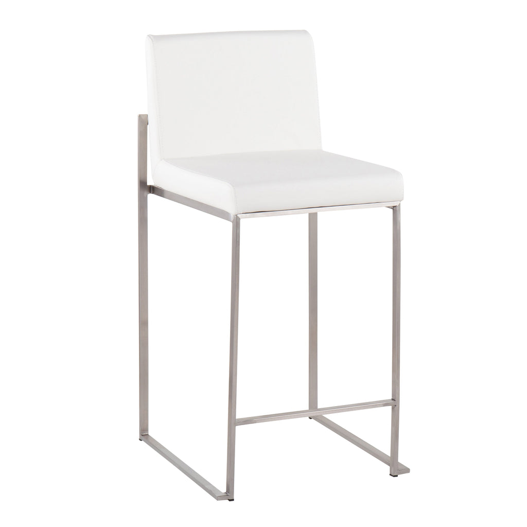 Contemporary High Back Counter Stool