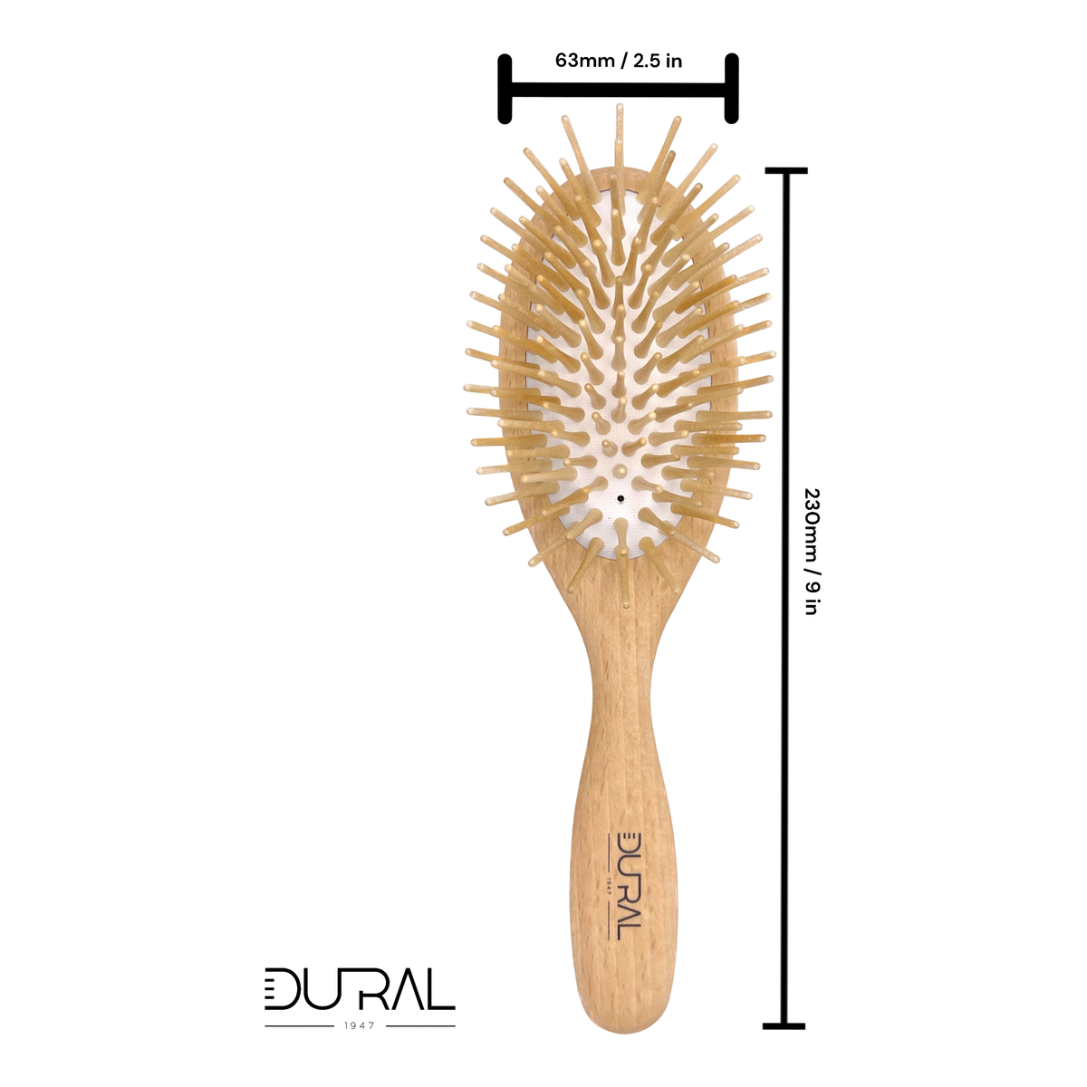 Dural Cushion Brush with Extra Long Wooden Pins