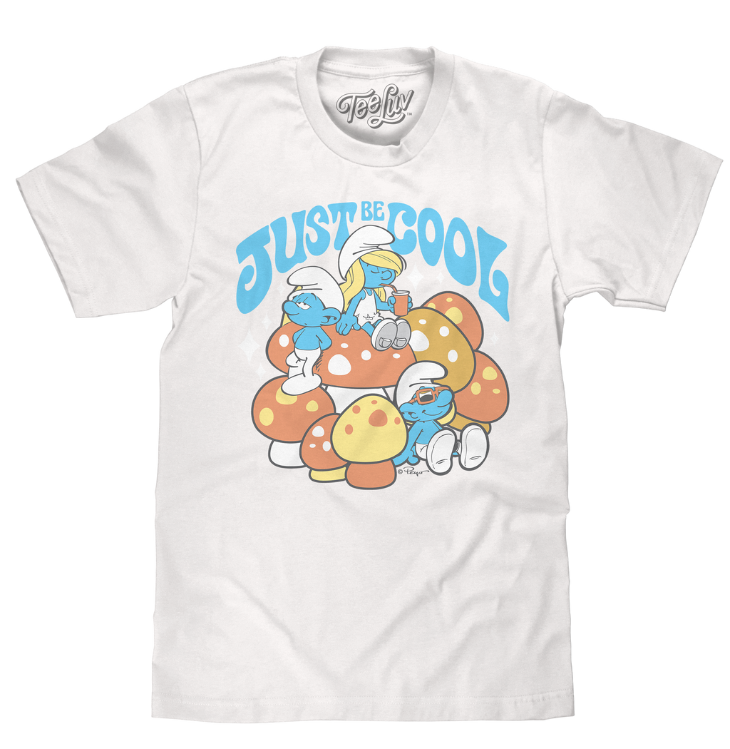 Smurfs Just Be Cool T-Shirt - White