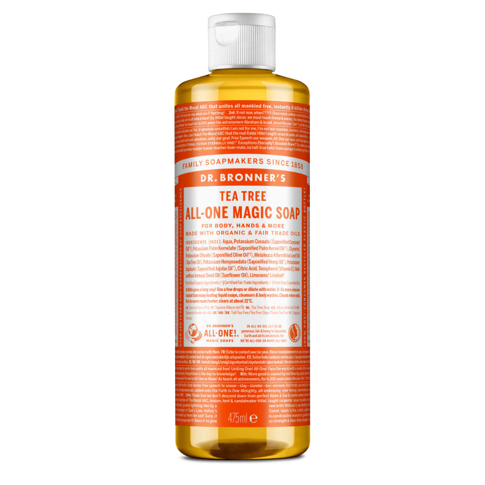 Dr. Bronner's Pure Castile Liquid Soap Hemp Tea Tree -- 16 Fl Oz