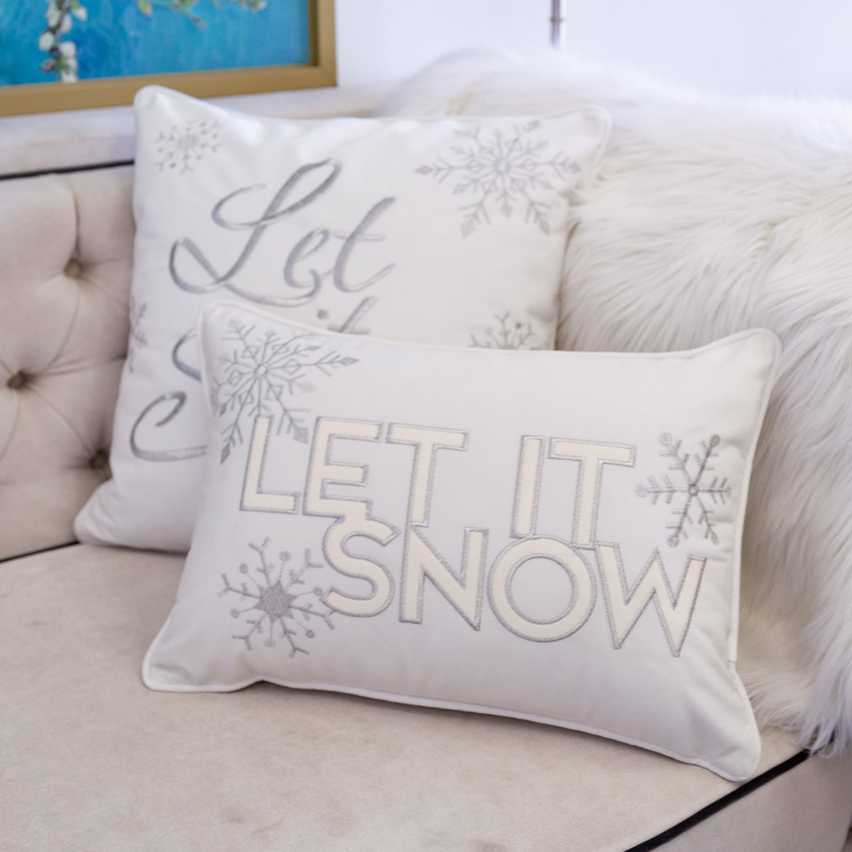 Nneka Let It Snow Decorative Pillow