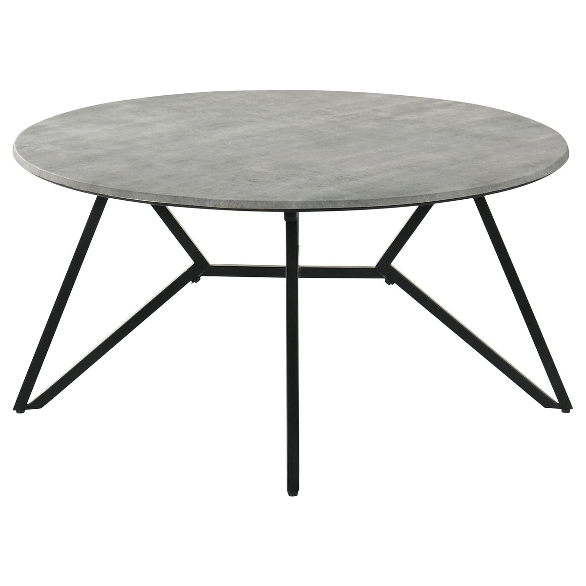 Garfield Cement 3-Piece Round Coffee and End Table Set