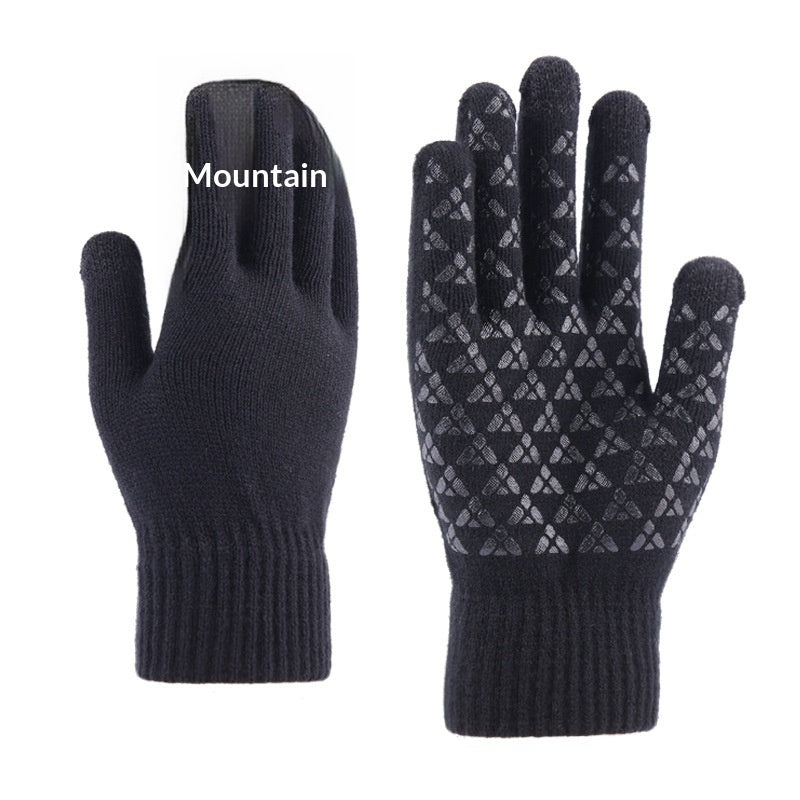 Knitted Winter Warm Touchscreen Gloves Made Of Wool