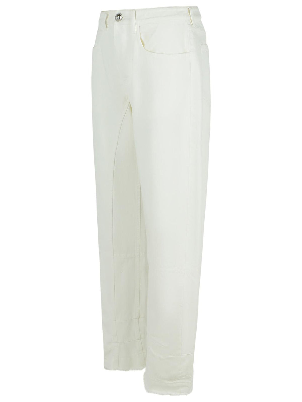 Jil Sander White Cotton Jeans Women