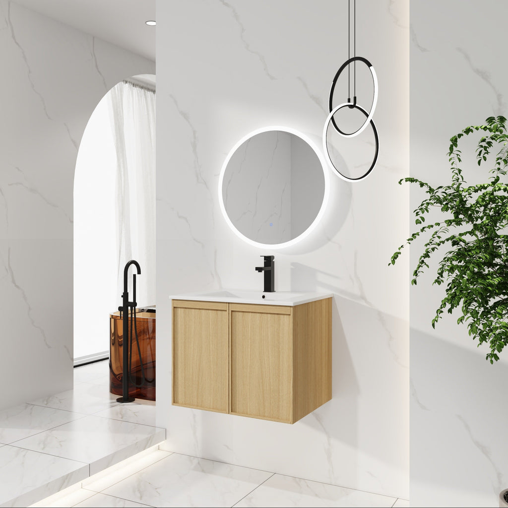 24" Floating Bathroom Vanity with Sink