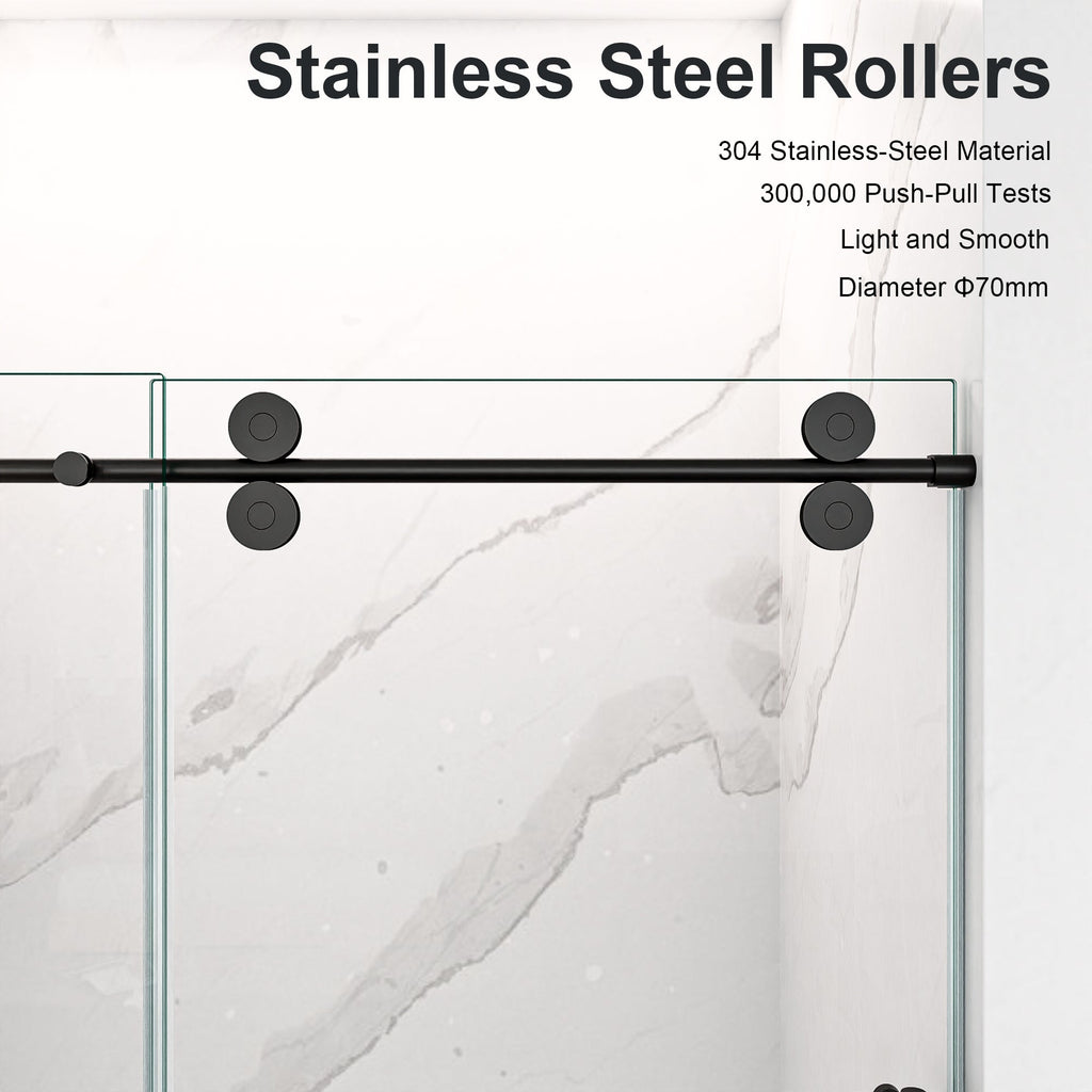 Frameless Single Sliding Shower Door