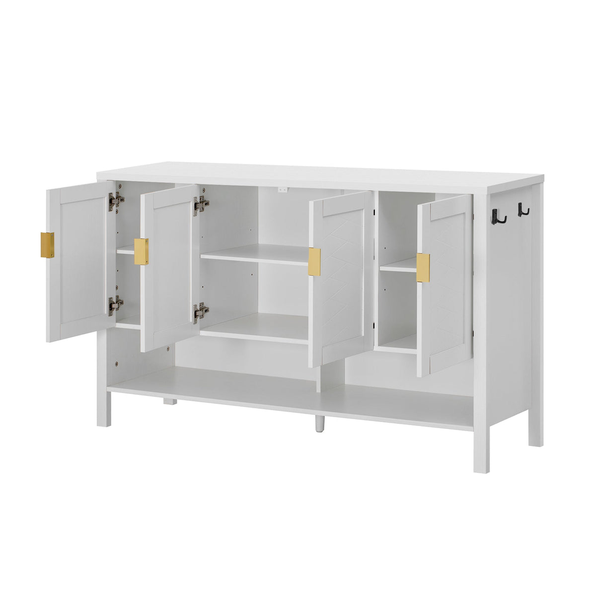U Style 55.1" Storage Sideboard with 4 Doors