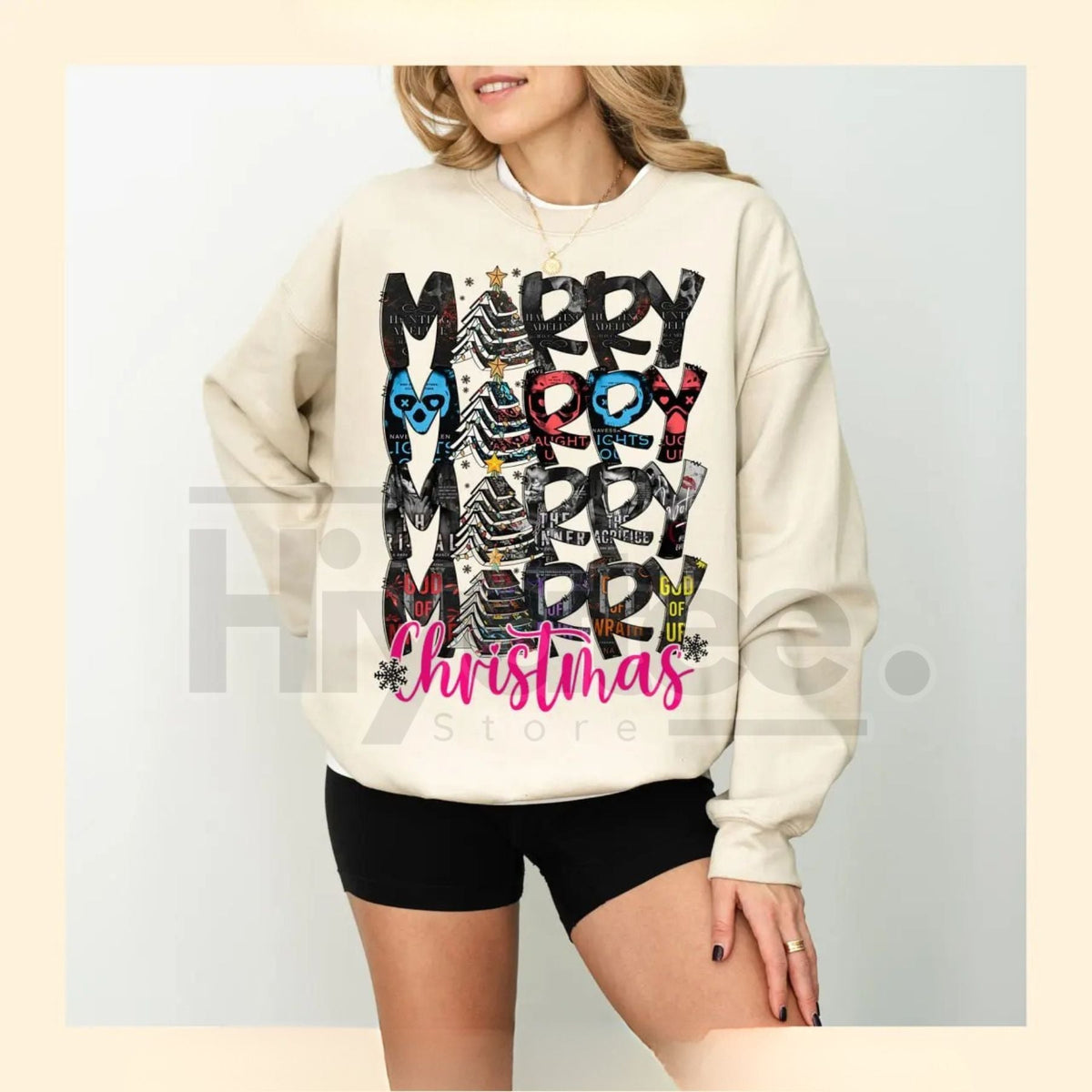 Haunting Adeline Morally Grey Christmas Sweatshirt