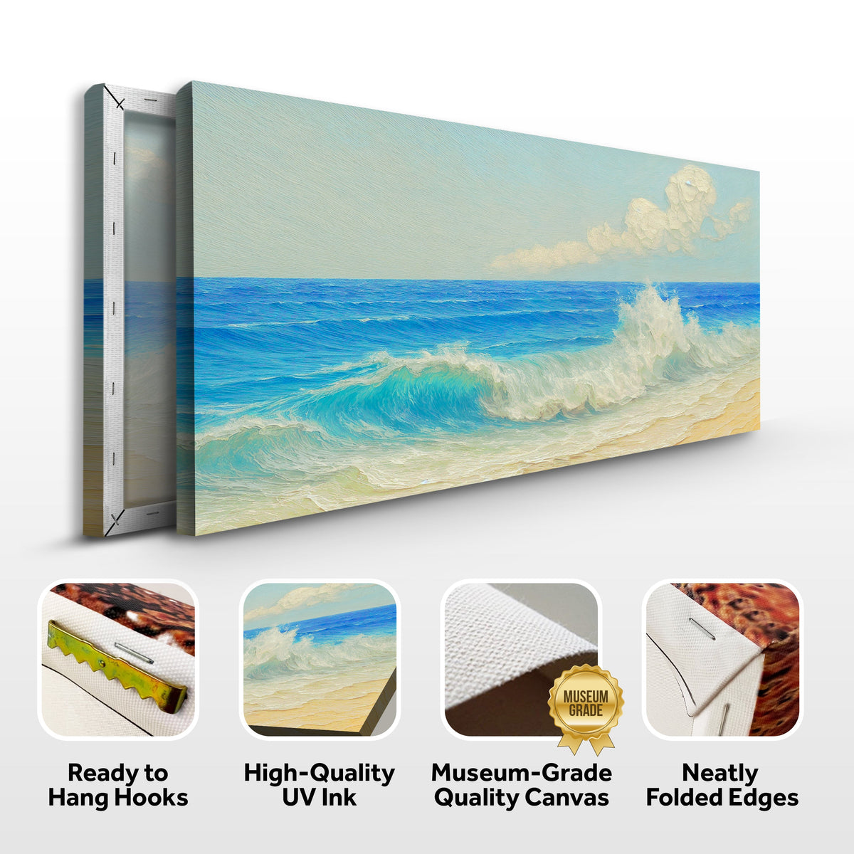 Serene Ocean Wave Coastal Wall Art XIII