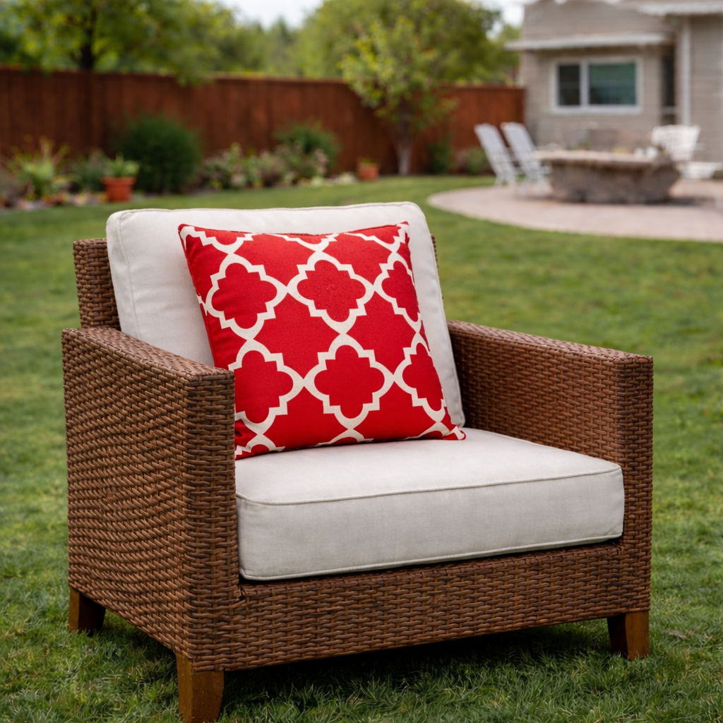 2 Pack Outdoor Throw Pillows, Waterproof & Fade-Resistant