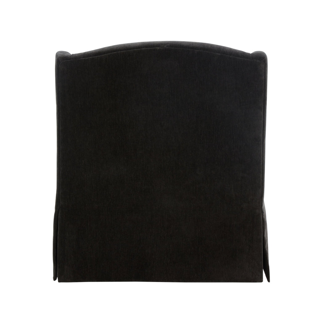 Luisa Skirted Swivel Accent Chair - Mink