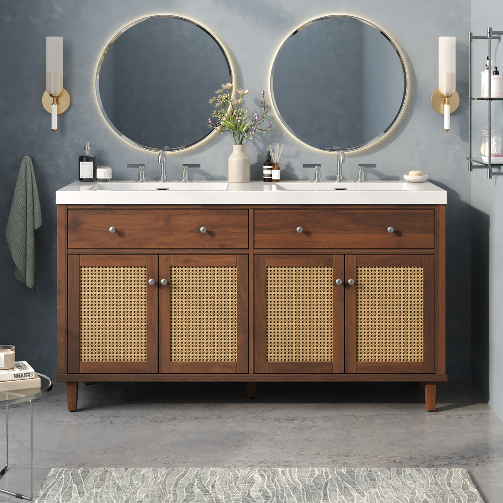 60 Inch Bathroom Vanity with Double Sink