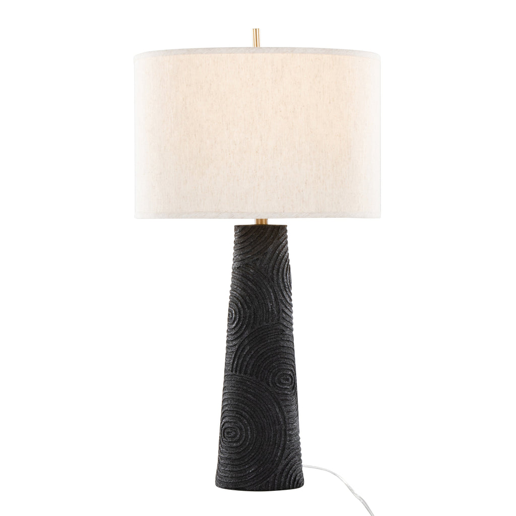 31" Contemporary Polyresin Table Lamp in Matte