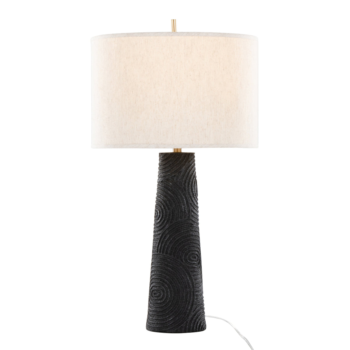 31" Contemporary Polyresin Table Lamp in Matte
