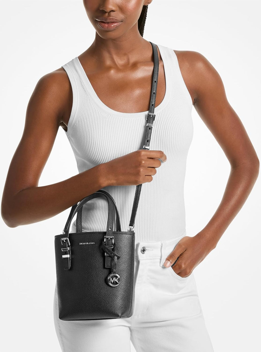 Michael Kors Women's Quinn Extra Small Tote Crossbody Bag