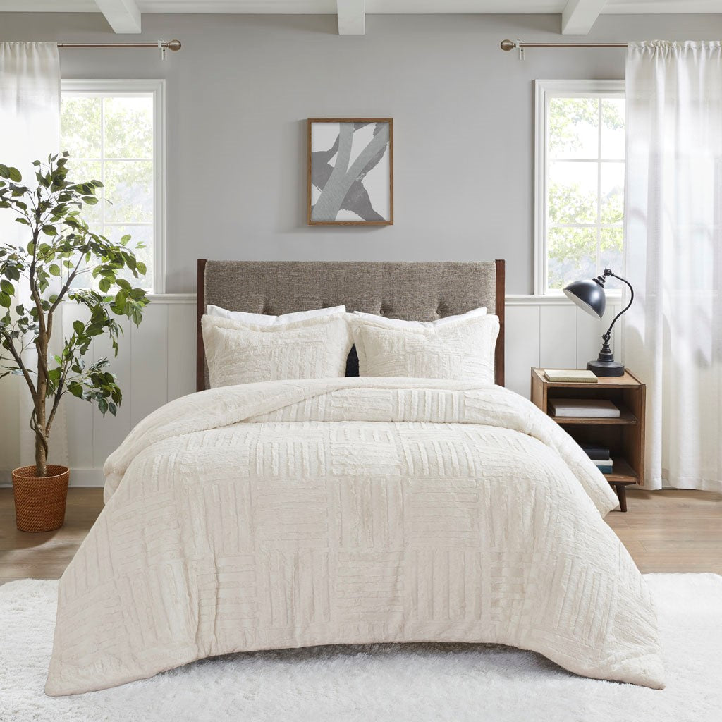 Full/Queen Fur Down Alternative Comforter Mini Set