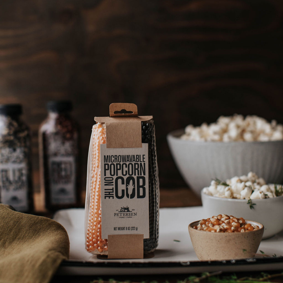 Microwave Popcorn on the Cob - Hand-Harvested & Cardboard