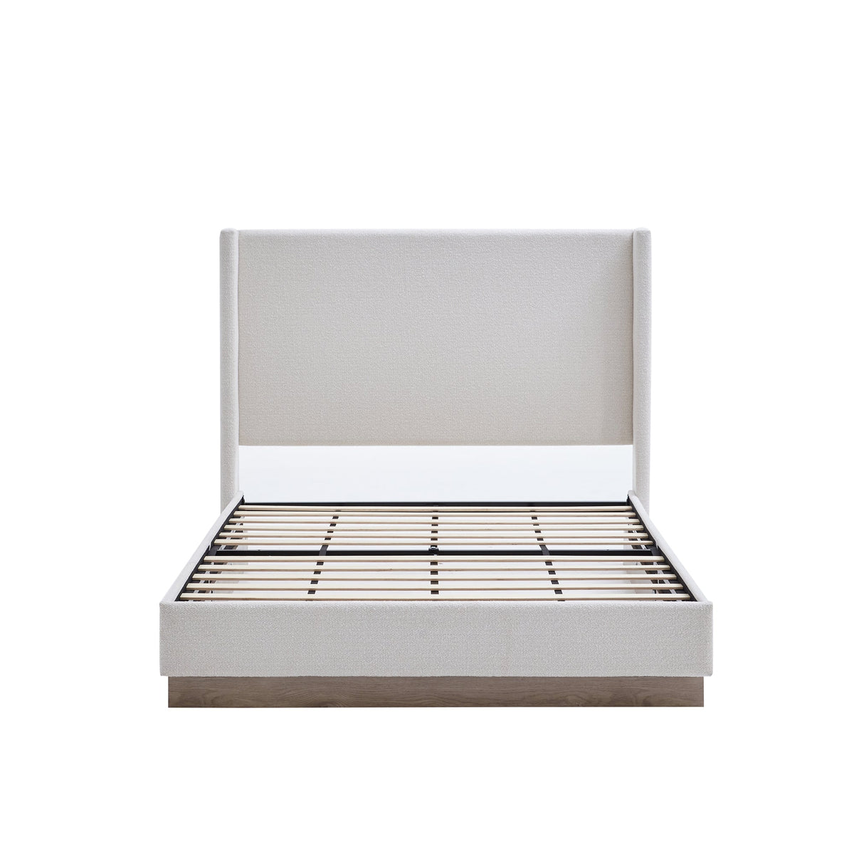 Hosford Upholstered Wingback Bed - Queen Size