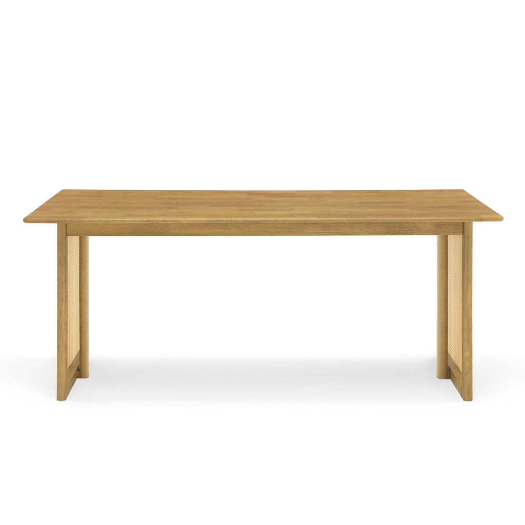 Natural Rubber Wood Dining Table