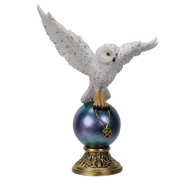 Snowy Owl On Orb