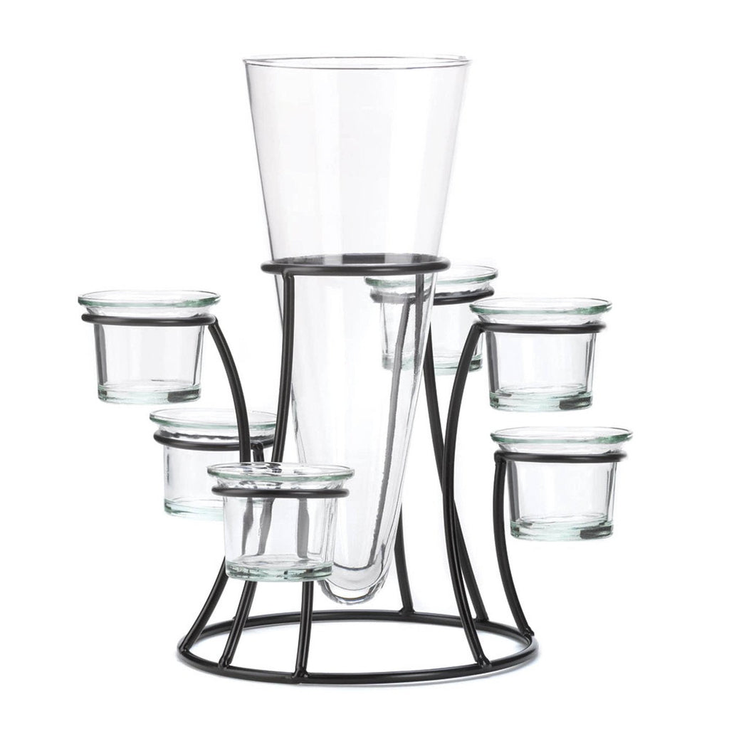 Circular Candle Stand with Vase