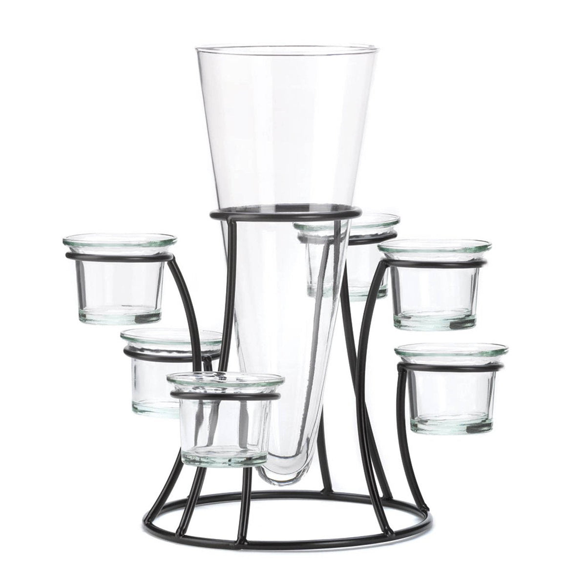 Circular Candle Stand with Vase