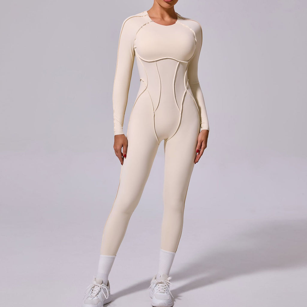 New Winter One-piece Sports Yoga Jumpsuit Backless Tight Jumpsuit