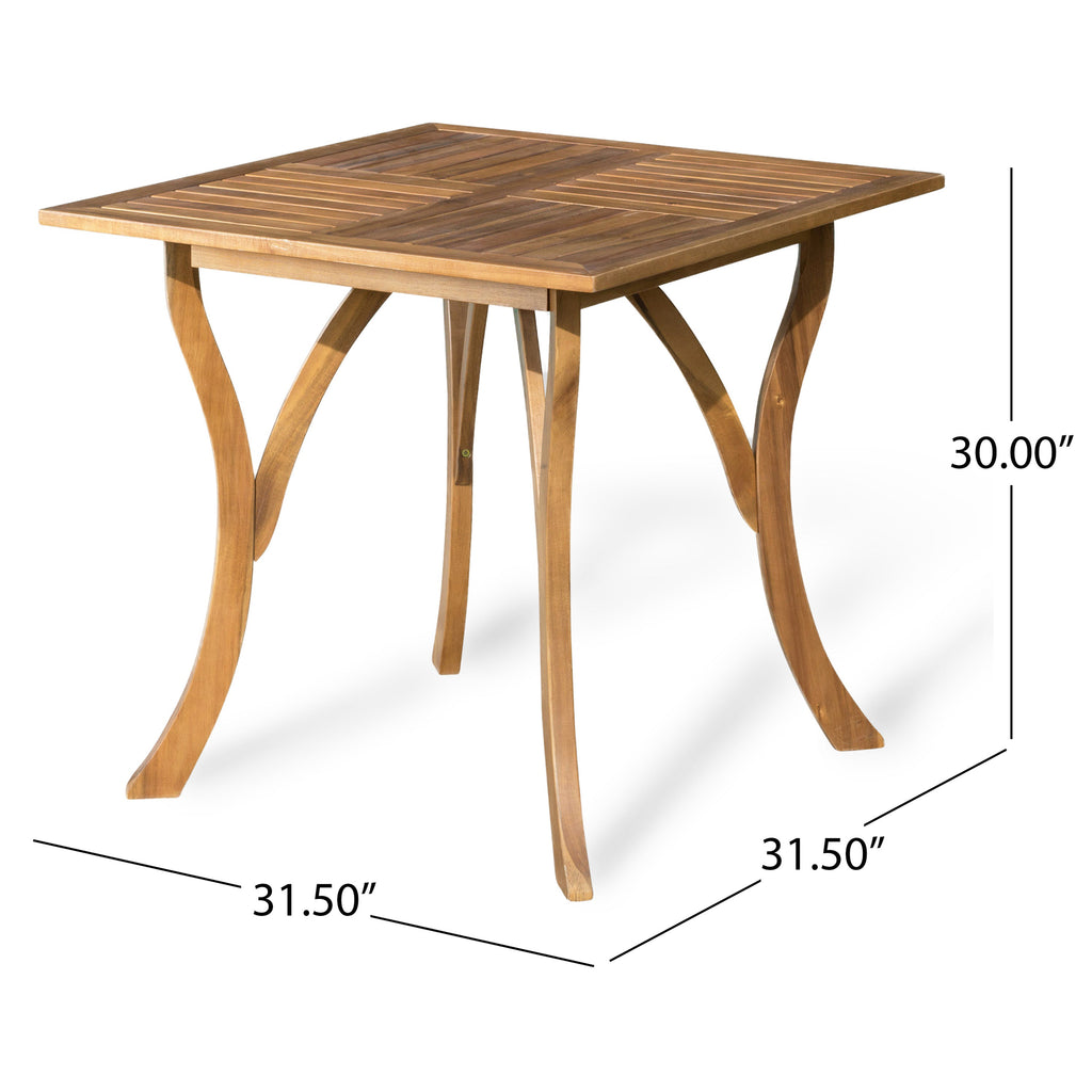 5-Piece Outdoor Acacia Wood Dining Set