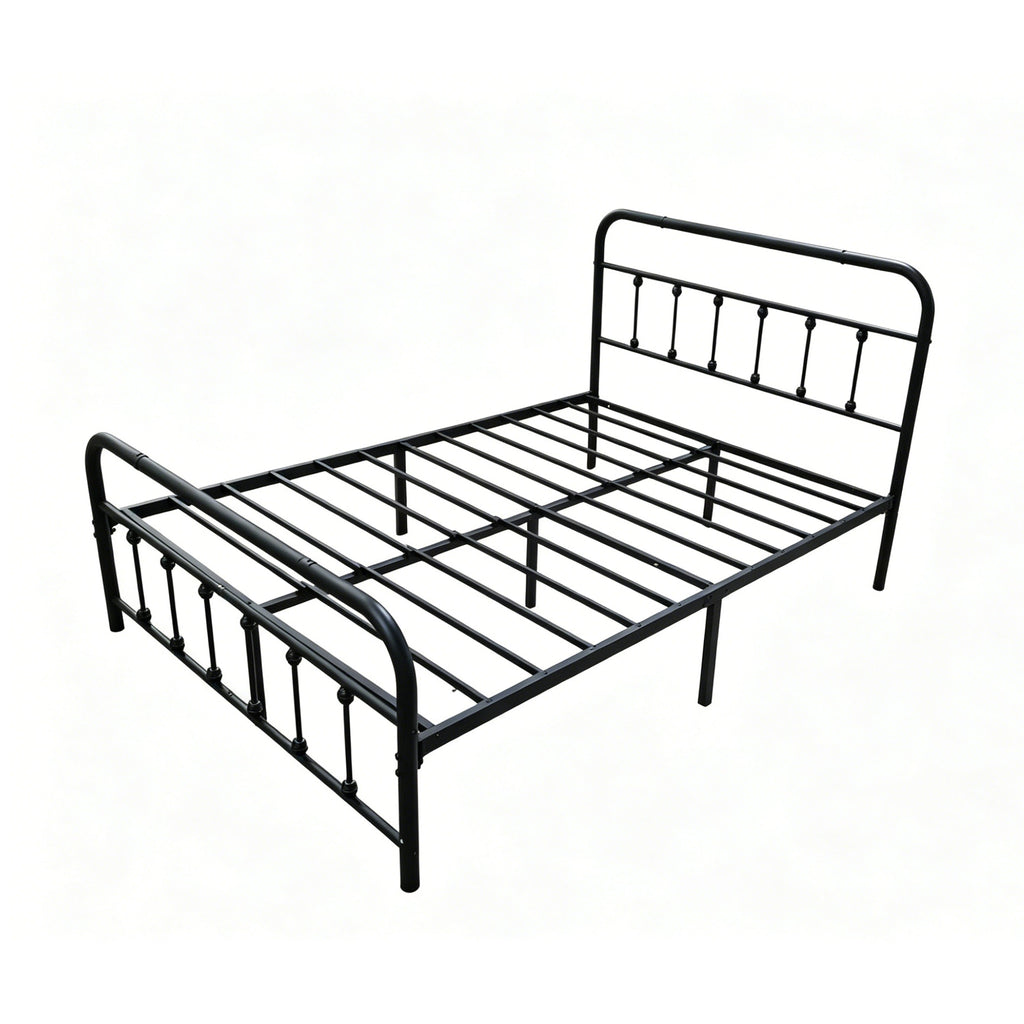 Full Size Metal Bed Frame with Headboard