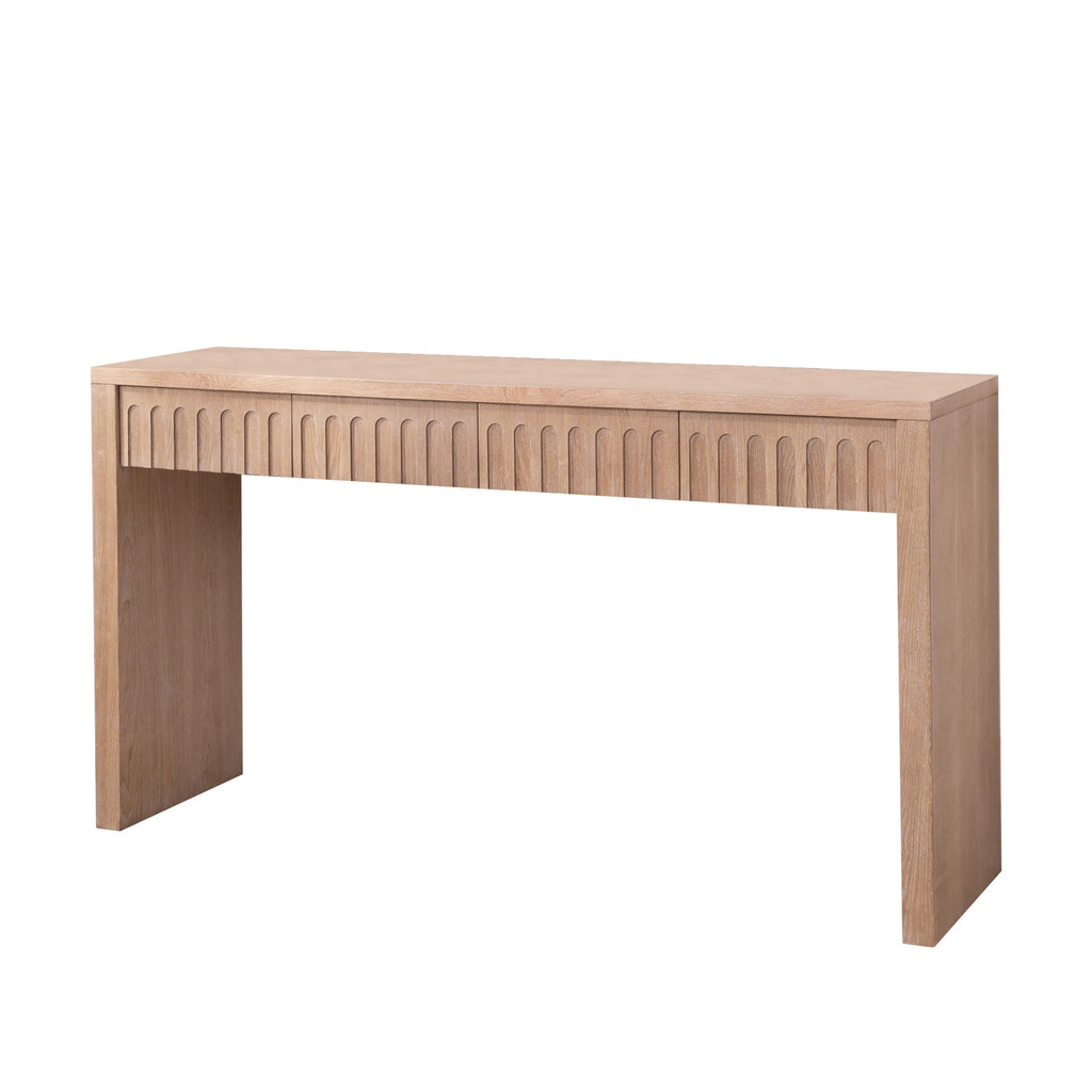 Modern Console Table with 4 Drawers – 59.2" Entryway Table