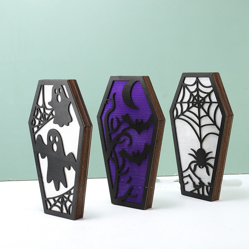 Wooden Halloween Ghost Festival Decoration
