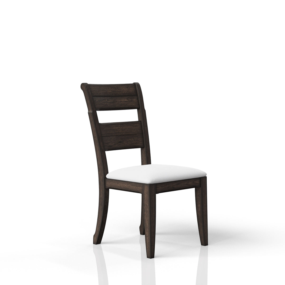 Chocolate Upholstered Seat Side Chair