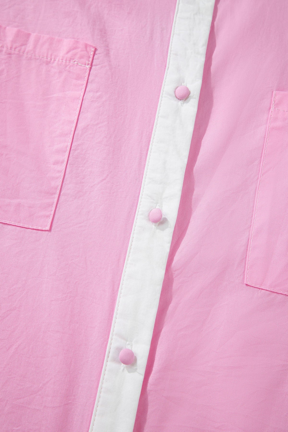 Floral Hollow Out Contrast Patchwork Shirt