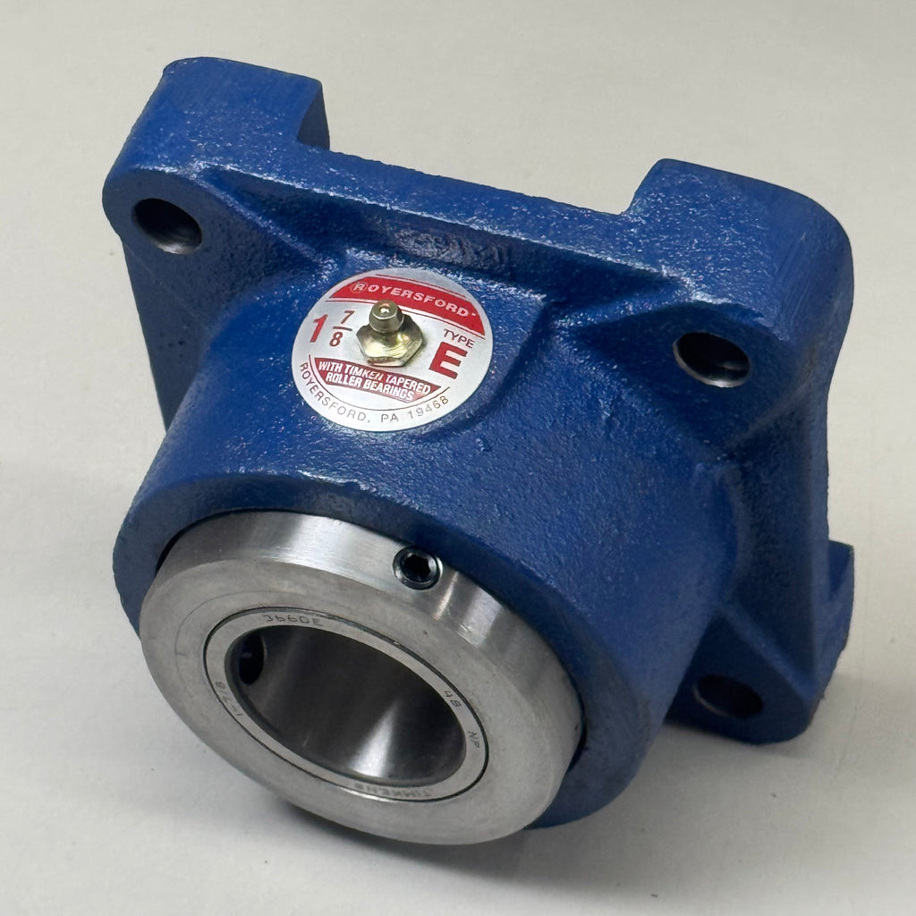 ROYERSFORD Type E 4-Bolt Square Flange Bearing 1-7/8" Tapered Roller 20-05-0114